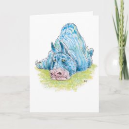 青の獣のGreeetingカード カード