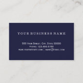 青の瑪瑙のGeodeのかわいらしいピンクおよび紫色の石 名刺 (裏面)