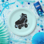 青の男の子のローラースケート ペーパープレート (パーティー)