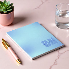 青の登録ナース ノートパッド