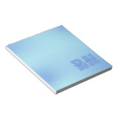 青の登録ナース ノートパッド (アングル)