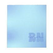 青の登録ナース ノートパッド (正面)