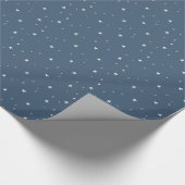 青の白い星 ラッピングペーパー (角)