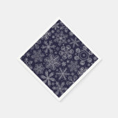青の白い雪 スタンダードカクテルナプキン (角)