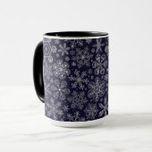 青の白い雪 マグカップ (正面左)