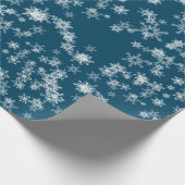 青の白い雪 ラッピングペーパー (角)