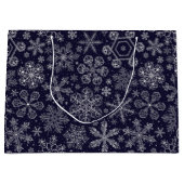 青の白い雪 ラージペーパーバッグ (正面)