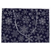 青の白い雪 ラージペーパーバッグ (裏面)