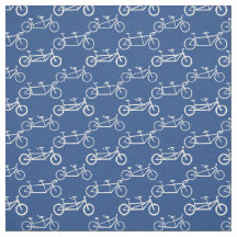 青の白タンデムバイク