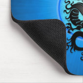 青の破烈の中国人のドラゴン マウスパッド (コーナー)