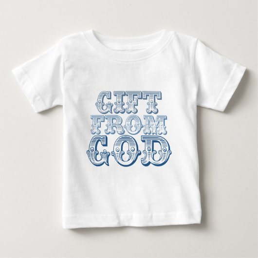青の神からのギフト ベビーTシャツ (正面)