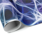 青の神経パターン ラッピングペーパー (ロールコーナー)