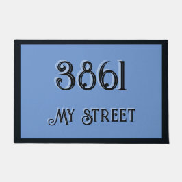 青の私のアドレス ドアマット