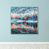 青の秋 キャンバスプリント (インサイチュ (ウッドフロア))