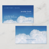 青の空および雲の名刺 名刺 (正面/裏面)