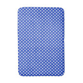 青の組み合王室のわせ水玉模様(STaylor) バスマット (正面縦)