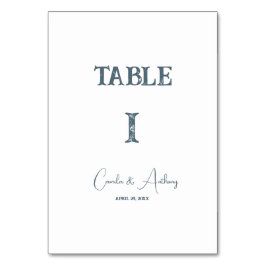 青の結婚テーブル番号 テーブルナンバー