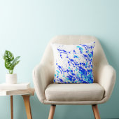 青の絵を描飛び クッション (椅子)