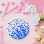 青の絵を描飛び ペーパープレート (パーティー)