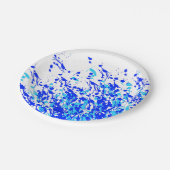 青の絵を描飛び ペーパープレート (アングル)