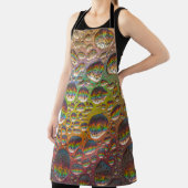 青の緑と黄の泡 エプロン (インサイチュ)