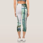 青の線 カプリレギンス (裏面)