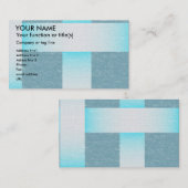 青の編まれた生地の質の色合い 名刺 (正面/裏面)