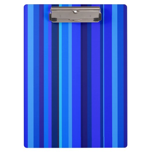 青の縦ストライプ列 クリップボード (正面)
