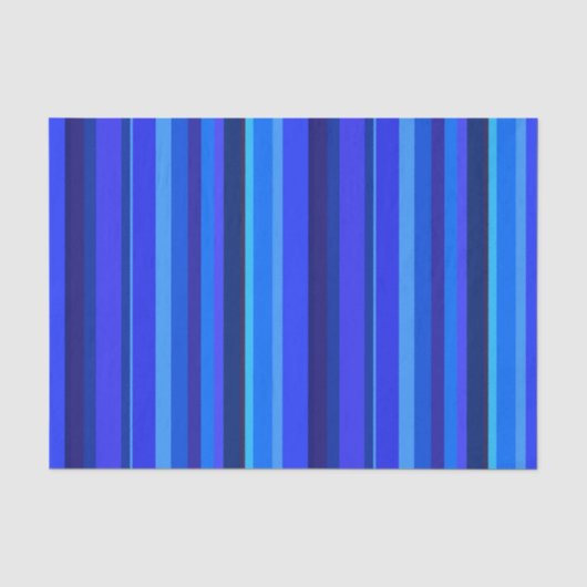 青の縦ストライプ列 薄葉紙 (正面)