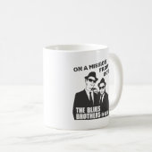 青の義理の兄弟のマグ コーヒーマグカップ (正面右)