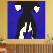 青の背景 キャンバスプリント (インサイチュ (リビング))