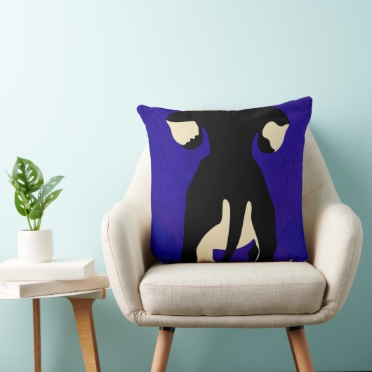 青の背景 クッション (椅子)