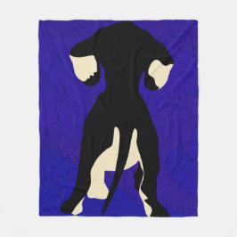 青の背景 フリースブランケット