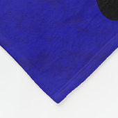 青の背景 フリースブランケット (角)