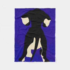青の背景 フリースブランケット