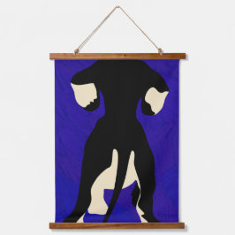 青の背景 吊り下げ型タペストリー