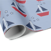 青の航海のなヨット ラッピングペーパー (ロールコーナー)