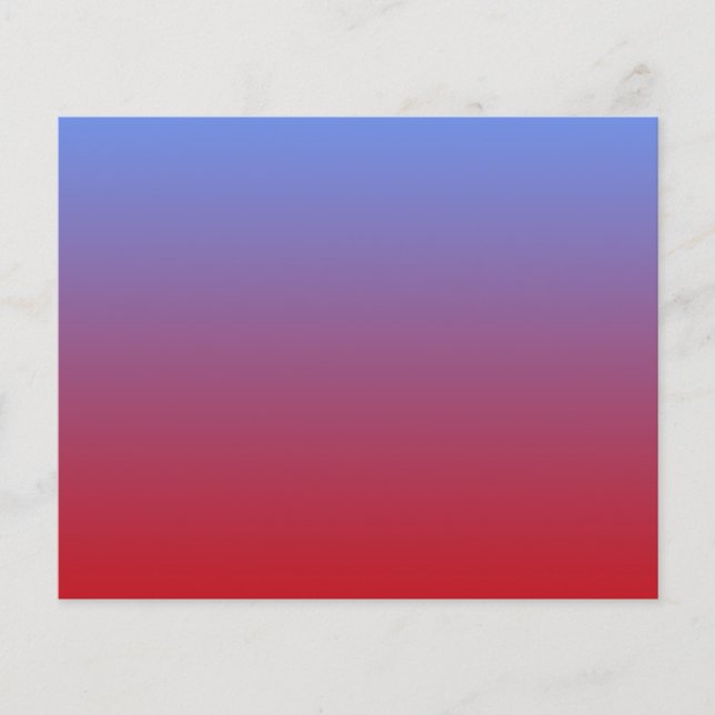 青の色に赤のフェード、シンプルデザイン。 (正面)