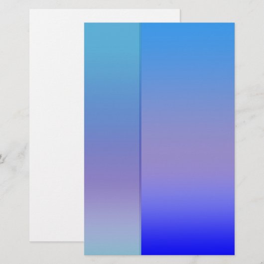 青の色合い 便箋 (正面/裏面)