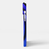 青の色 iPhoneケース (左側面)