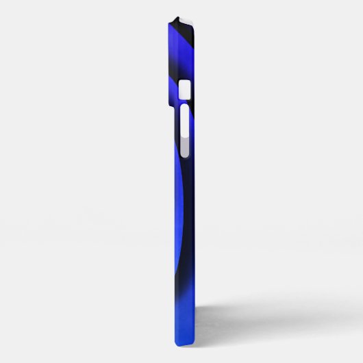 青の色 iPhoneケース (左側面)