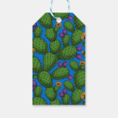 青の花オプンティア ギフトタグ (裏面)