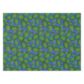 青の花オプンティア テーブルクロス (正面(横))