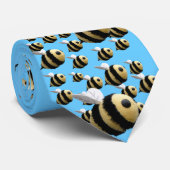 青の蜂のタイ ネクタイ (ロール)