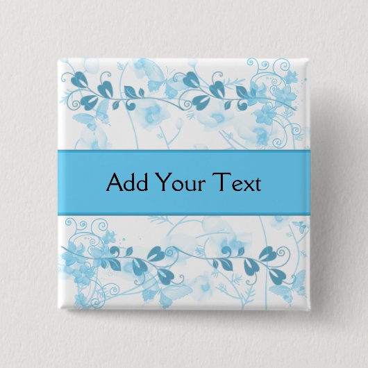 青の蝶視野 缶バッジ (正面)