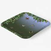 青の蝶 ペーパープレート (傾斜あり)