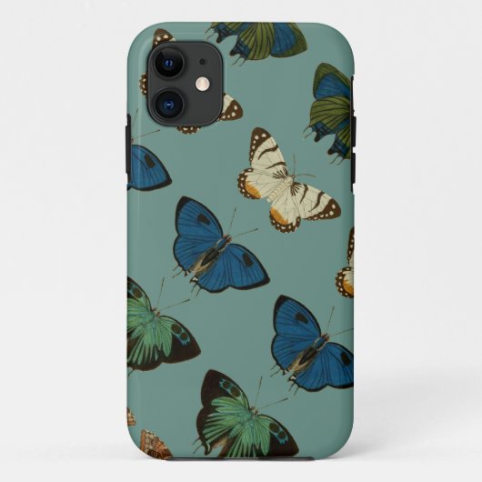 青の蝶 Case-Mate iPhoneケース (裏面)
