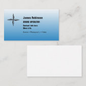 青の記号を用いる無人機オペレータ 名刺 (正面/裏面)