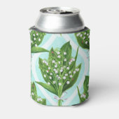 青の谷の花のユリの花束 缶クーラー (缶裏面)