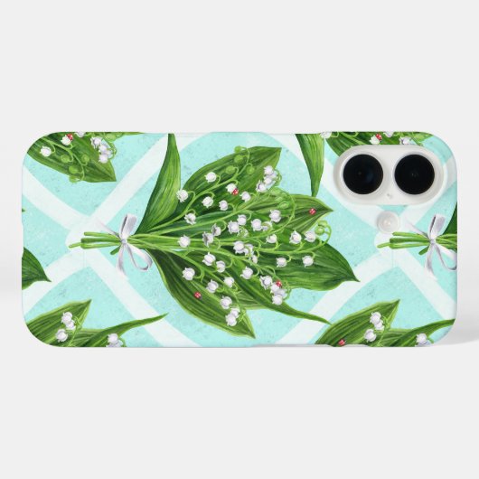 青の谷の花のユリの花束 Case-Mate iPhoneケース (裏面 (横))